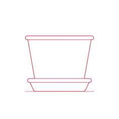 Objects Plant Pots Ikea Muskotblomma Plant Pot Saucer Small Sketch Style Svg Vector, Free Vectors File